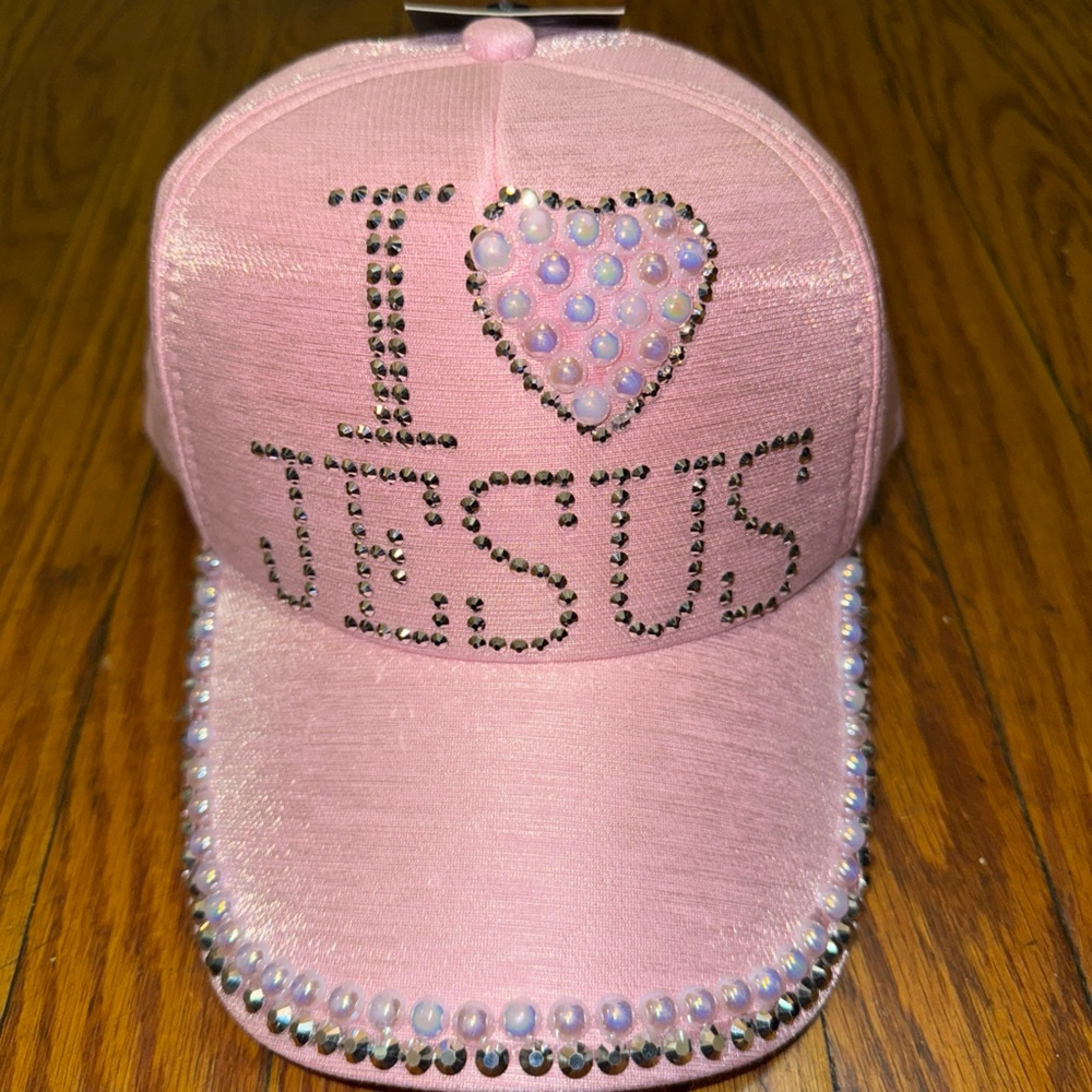 I love Jesus pink Nike cap